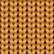 yellow knitted seamless pattern