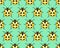 Yellow ladybug pattern