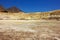 Yellow landscape of Nisyros volcano.