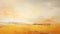 Yellow Landscape: Tonalist Skies In Abstract Painting
