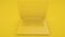 Yellow Laptop 3d illustration 3d rendering