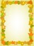 Yellow leaf rectangle frame