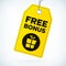 Yellow leather detailed business labels free bonus