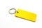 Yellow leather Keychain