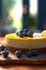 Yellow Lemon blueberry Cheesecake