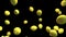 yellow lemon loop particle animation