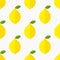 Yellow lemons summer pattern