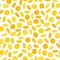 Yellow lentils vector cartoon seamless pattern for template farmer market design, label and packing