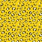 Yellow leopard print. Seamless animal fur texture