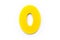 Yellow Letter O or Zero