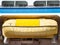 Yellow Lifeboat under Blue Bulkhead