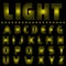 Yellow light alphabet