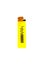 Yellow lighter isolated on a white background