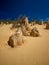 Yellow limestone hoodoos