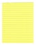 Yellow lined paper isolated