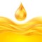 Yellow liquid oil vector background