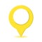 Yellow location pin icon