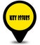 Yellow location pointer design with KEY ISSUES text message