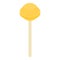 Yellow lollipop icon, isometric style