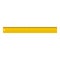 Yellow long ruler icon, flat style.