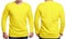 Yellow Long Sleeved Shirt Design Template