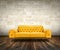 Yellow luxurious sofa