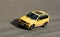 Yellow luxury car suv speed