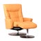 Yellow luxury leather recliner