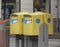 Yellow mail boxes in Goteburg