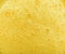 Yellow Mango milkshake with bubbles texture