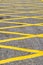 Yellow marks on the asphalt