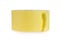 Yellow masking tape roll isolated on white