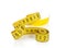 Yellow measure tape.