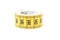 Yellow measuring tape. Sewing and tailoring accessories.