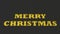 Yellow Merry Christmas words cut in black paper