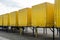 Yellow metal cargo container - freight