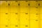 Yellow metal lockers background and texture, delivery package lo