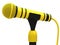 Yellow microphone