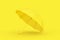 Yellow Mockup Umbrella in Duotone Style. 3d Rendering
