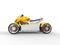 Yellow modern electric quad bike