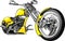 Yellow motorbike