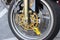 Yellow Motorbike Disc Brake Lock