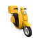 Yellow Motorcycle Delivery Box