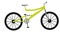 Yellow mountain bike