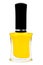 Yellow nail polish bottle.