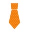 yellow necktie man celebration father day dotted