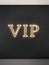 Yellow Neon VIP sign