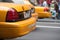 Yellow New York taxis