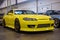 Yellow Nissan Silvia S15 displayed in The Elite showcase