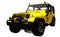 Yellow offroad 4x4 vehicle